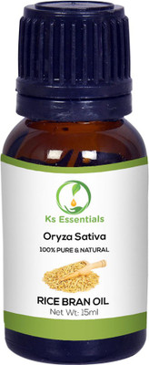 Ks Essentials 100% Pure Rice Bran Oil (Oryza Sativa) Natural & Undiluted Cold Pressed (15ml)(15 ml)
Ks Essentials 100% Pure Rice Bran Oil (Oryza Sativa) Natural & Undiluted Cold Pressed (15ml)(15 ml)
