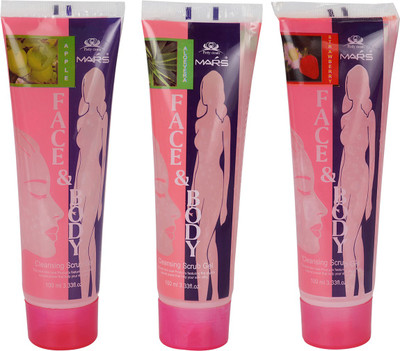 CYBERCITY MARKETING Face and Body Cleansing Scrub Gel Apple, Aloevera, Strawberry (Pack of 3)(300 ml)
CYBERCITY MARKETING Face and Body Cleansing Scrub Gel Apple, Aloevera, Strawberry (Pack of 3)(300 ml)
