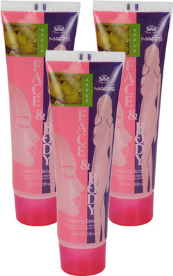 CYBERCITY MARKETING Face and Body Apple Cleansing Scrub Gel (Pack of 3)(300 ml)
CYBERCITY MARKETING Face and Body Apple Cleansing Scrub Gel (Pack of 3)(300 ml)