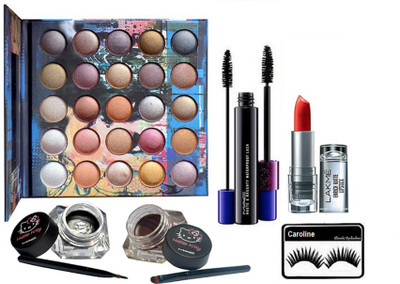 caroline Eyelashes, My Love Eyeshadow Palette, Two Eyeliner, Houte and Naughty Double Effect Mascara& Lakme 9to5 Enrich Matte Lipstick(Set of 5)
caroline Eyelashes, My Love Eyeshadow Palette, Two Eyeliner, Houte and Naughty Double Effect Mascara& Lakme 9to5 Enrich Matte Lipstick(Set of 5)
