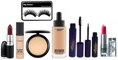 big basket Eyelashes , Studio Fix Compact , Studio Waterweight Foundation , Padma Eyeliner And Mascara , Enrich Light Pink Lipstick , Matte Finish Brown Lipstick , Pro Long Wear Conceler(Set of 8)
big basket Eyelashes , Studio Fix Compact , Studio Waterweight Foundation , Padma Eyeliner And Mascara , Enrich Light Pink Lipstick , Matte Finish Brown Lipstick , Pro Long Wear Conceler(Set of 8)