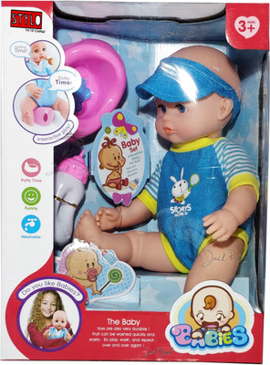 Jack Royal New Born Baby Blue Doll Set (includes Doll, Bottle and Potty )(Blue, Pink)
Jack Royal New Born Baby Blue Doll Set (includes Doll, Bottle and Potty )(Blue, Pink)