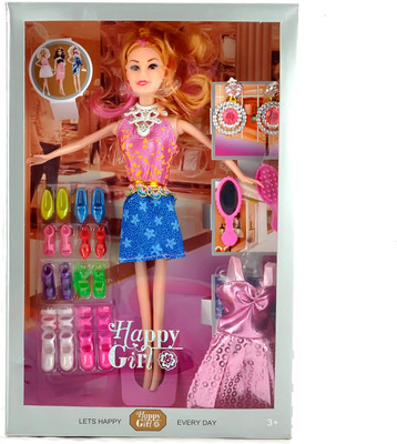 Kidzfan Fashion Doll For Kids Happy Girl | Selected Sandals And Accessories | Rich Quality(Multicolor) 
Kidzfan Fashion Doll For Kids Happy Girl | Selected Sandals And Accessories | Rich Quality(Multicolor)