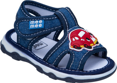 MeeMee Boys Velcro Flats(Blue