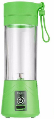 Benison India Photos Portable Electric Fruit Juicer Maker/Blender USB Rechargeable Mini Juicer Green 0 Juicer(Green, 1 Jar)
