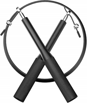 QUINERGYS ™ Jump Rope Adjustable Cable Best for Crossfit Speed Jump Rope Speed Skipping Rope(Black, Length: 320 cm), Multicolor-524
QUINERGYS ™ Jump Rope Adjustable Cable Best for Crossfit Speed Jump Rope Speed Skipping Rope(Black, Length: 320 cm), Multicolor-524