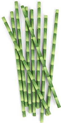 Hum Enterprise Bendable Drinking Straw(Green, Pack of 25)