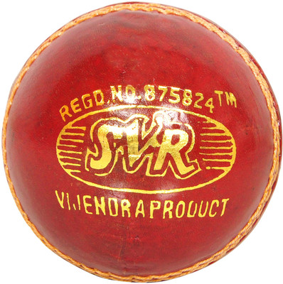 SVR For Adults- Leather Cricket Leather Ball(Pack of 6, Red)