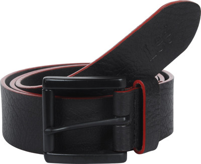 Lee Men Black Genuine Leather Belt