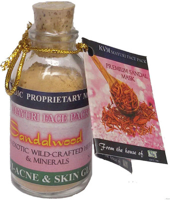 KVM Face Pack Sandalwood with Exotic Wild-Crafted Herbs and Minerals ( Twin Pack )(15 g)