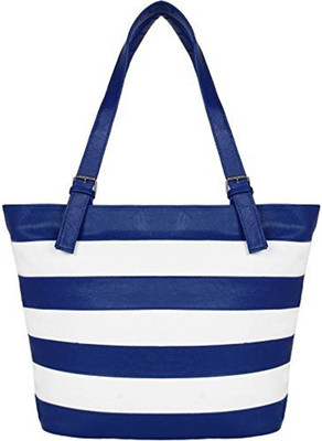 SALEBOX Shoulder Bag(White, Blue), Blue;white
