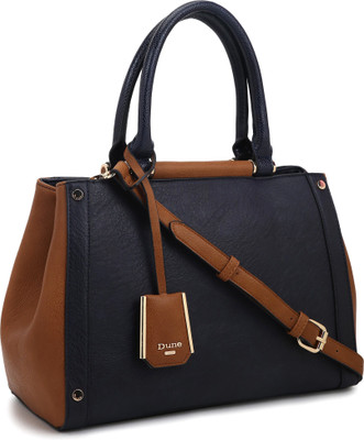 Dune London Hand-held Bag(Brown, Blue), Blue;brown