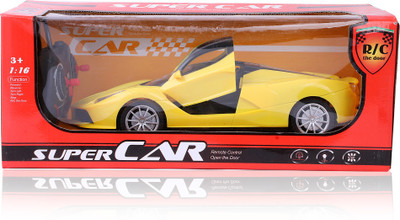Kambojson open door Ferrari Style Sports Car Battery Operated Remote Control Car toy for kids (Yellow)(Yellow)
Kambojson open door Ferrari Style Sports Car Battery Operated Remote Control Car toy for kids (Yellow)(Yellow)