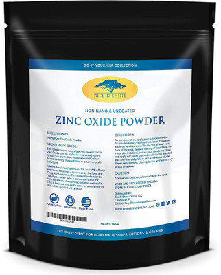 Rise 'N Shine Online (16 oz) Zinc Oxide Powder - Non Nano, Uncoated, Pharmaceutical Grade and Lead Free - Use to Make Ointments, Sunblock, Sunscreen Sticks, Acne with RECIPE EBOOK - SPF 55+ PA+(85 ml)
Rise 'N Shine Online (16 oz) Zinc Oxide Powder - Non Nano, Uncoated, Pharmaceutical Grade and Lead Free - Use to Make Ointments, Sunblock, Sunscreen Sticks, Acne with RECIPE EBOOK - SPF 55+ PA+(85 ml)