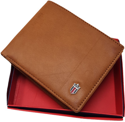 Wildmount Men Tan Genuine Leather Wallet(3 Card Slots)