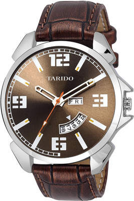 Tarido TD1902SL05 Exceptional Brown Dial Brown leather strap Day & Date working New Generation Wrist Watch - For Men
Tarido TD1902SL05 Exceptional Brown Dial Brown leather strap Day & Date working New Generation Wrist Watch - For Men