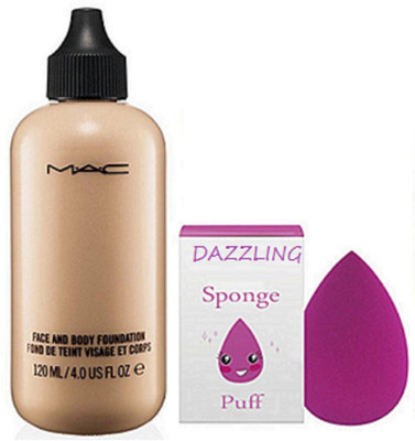 DAZZLING Sponge Puff & Face And Body Foundation(Set of 2)
