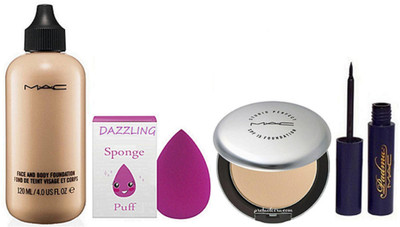 DAZZLING Sponge Puff & Face And Body Foundation & Studio Perfect Compact & Padma EyelinerSponge Puff & Mac Face And Body Foundation & Studio Perfect Compact & Padma Eyeliner(Set of 4)
DAZZLING Sponge Puff & Face And Body Foundation & Studio Perfect Compact & Padma EyelinerSponge Puff & Mac Face And Body Foundation & Studio Perfect Compact & Padma Eyeliner(Set of 4)