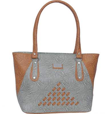 Janta Shoulder Bag(Grey, Tan)