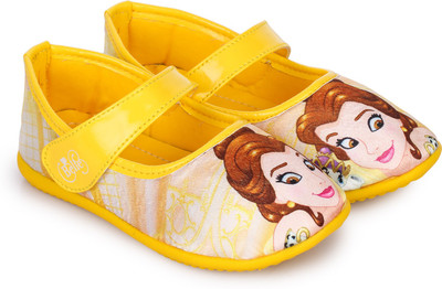 Disney Princess Girls Velcro Ballerinas(Yellow