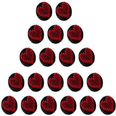 Fabric and Lace BT063a Fabric, Metal Buttons(Pack of 20)