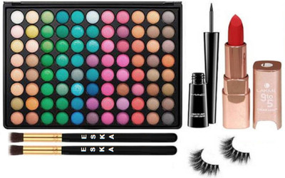 Eska Makeup Brush 2 pcs & Mac Professional 88 Shade Eyeshadow Palette &Liquid Last Mac Eyeliner & Eyelashes & 9 To 5 Matte Red Lipstick(Set of 6)
Eska Makeup Brush 2 pcs & Mac Professional 88 Shade Eyeshadow Palette &Liquid Last Mac Eyeliner & Eyelashes & 9 To 5 Matte Red Lipstick(Set of 6)