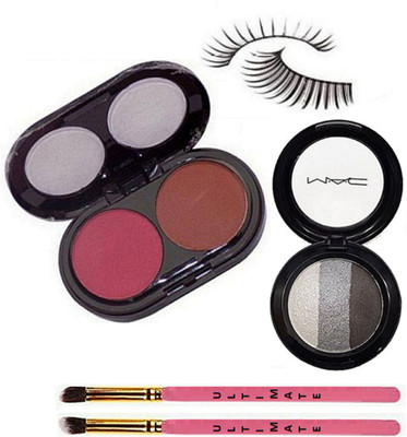 Ultimate Makeup Brush2,Eyelashes,Mac Minralize 3 Shades Eyeshadow,2 Shades Blusher(Set of 5) 
Ultimate Makeup Brush2,Eyelashes,Mac Minralize 3 Shades Eyeshadow,2 Shades Blusher(Set of 5)