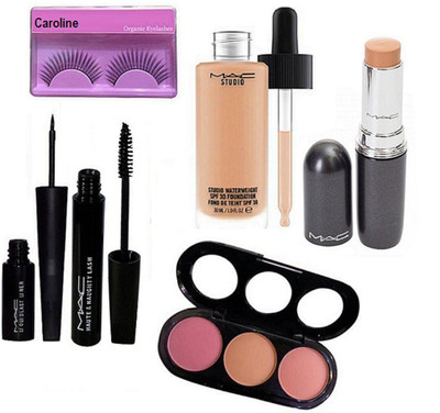 caroline Eyelashes, Mac Studio WaterWeight Spf 30 Foundation, Three Shade Blusher, Stick Concealer Studio Fix Fluid Spf 15, Liquid Last Eyeliner& Haute and Naughty Lash Mascara(Set of 6)
caroline Eyelashes, Mac Studio WaterWeight Spf 30 Foundation, Three Shade Blusher, Stick Concealer Studio Fix Fluid Spf 15, Liquid Last Eyeliner& Haute and Naughty Lash Mascara(Set of 6)