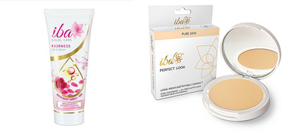 iba halal care medium shell SPF 15 Perfect look Long-Wear Mattifying Pressed Powder 01 Compact and Fairness Face wash (50ml)(Set of 2)
iba halal care medium shell SPF 15 Perfect look Long-Wear Mattifying Pressed Powder 01 Compact and Fairness Face wash (50ml)(Set of 2)