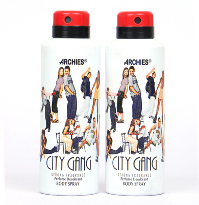 Archies City Gang Perfume Deodorant (Pack of 2PC) Body Spray - For Men & Women(350 ml, Pack of 2)
Archies City Gang Perfume Deodorant (Pack of 2PC) Body Spray - For Men & Women(350 ml, Pack of 2)
