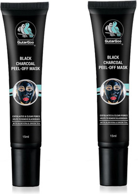 GutarGoo (2 Pack, 30g) T-Zone Black Peel Off Mask with Activated Charcoal, AloeVera, Green Tea and Sandalwood Oil for Instant Detox, 15ml(30 ml)
GutarGoo (2 Pack, 30g) T-Zone Black Peel Off Mask with Activated Charcoal, AloeVera, Green Tea and Sandalwood Oil for Instant Detox, 15ml(30 ml)
