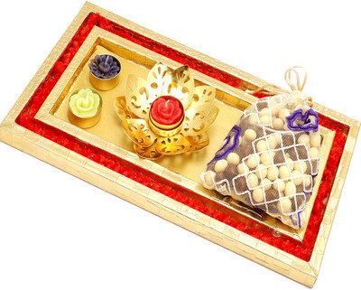 Ghasitaram Gifts Chocolate Hampers- Red and Gold Thali with Golden T-Lite and Nutties Pouch Combo(3)
Ghasitaram Gifts Chocolate Hampers- Red and Gold Thali with Golden T-Lite and Nutties Pouch Combo(3)