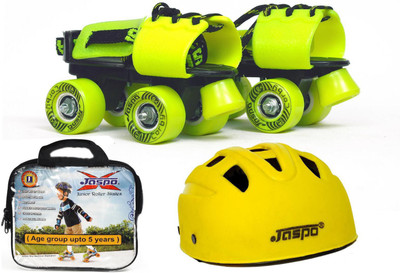 Jaspo Next -Gen Dual junior Skates Combo (skates+helmet+bag)suitable for age upto 5 years Skating Kit
Jaspo Next -Gen Dual junior Skates Combo (skates+helmet+bag)suitable for age upto 5 years Skating Kit