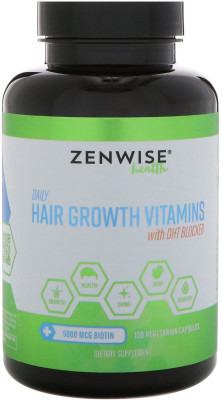 Zenwise Health Daily Hair Growth Vitamins With DHT Blocker, 120 Vegetarian Capsules(120 No)
Zenwise Health Daily Hair Growth Vitamins With DHT Blocker, 120 Vegetarian Capsules(120 No)