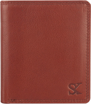 Styler King Men Brown Genuine Leather Wallet(7 Card Slots)