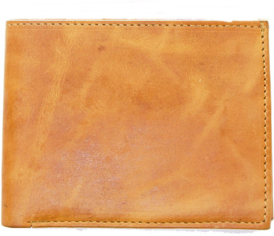 flex boom Men Brown Genuine Leather Wallet(6 Card Slots)