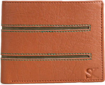 Styler King Men Tan Artificial Leather Wallet(2 Card Slots)