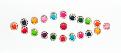 SJ COLLECTION White Crystal Stone Medium Size Round Shape Traditional Fancy Forehead Multicolor Bindis(Fancy Bindi, mugli marathi, bengali bindi, Bollywood style)
SJ COLLECTION White Crystal Stone Medium Size Round Shape Traditional Fancy Forehead Multicolor Bindis(Fancy Bindi, mugli marathi, bengali bindi, Bollywood style)
