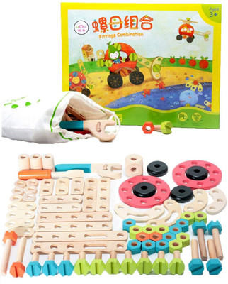 Bestie Toys Fitting Combinations Wooden Blocks to enhance creativity for kids (73 Pcs)(Multicolor)
Bestie Toys Fitting Combinations Wooden Blocks to enhance creativity for kids (73 Pcs)(Multicolor)