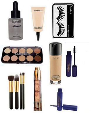 brutus Eyelashes , Mac Prep+Prime Skin Base Visage Face Primer , Select Cover Up , Foundation , Padma Eyeliner , Mascara , Professional Makeup Cream Concealer 10 shade palette, Highlighter , Brush(Set of 12)
brutus Eyelashes , Mac Prep+Prime Skin Base Visage Face Primer , Select Cover Up , Foundation , Padma Eyeliner , Mascara , Professional Makeup Cream Concealer 10 shade palette, Highlighter , Brush(Set of 12)