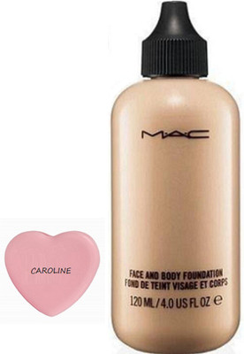 CAROLINE Silicon Puff & Face and Body Foundation(Set of 2)