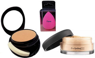 tiara Sponge Puff , Two Way Compact , Loose Powder(Set of 3)