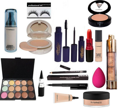 Professional kit Eyelashes & Matchmaster Foundation & Face Compact & Padma Eyeliner & Mascara & Pro Longwear Concealer & Lady Gaga Lipstick & Select Cover-up & 15 Shade Concealer Paltte & Pencil Kaj & Pen Eyeliner & Loose Powder & Sponge Puff & Stick kaj
Professional kit Eyelashes & Matchmaster Foundation & Face Compact & Padma Eyeliner & Mascara & Pro Longwear Concealer & Lady Gaga Lipstick & Select Cover-up & 15 Shade Concealer Paltte & Pencil Kaj & Pen Eyeliner & Loose Powder & Sponge Puff & Stick kaj