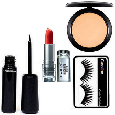 caroline Eyelashes, Mac WaterWeight Eyeliner, 9to5 Enrich Matte Lipstick, Studio fix compact(Set of 4)
caroline Eyelashes, Mac WaterWeight Eyeliner, 9to5 Enrich Matte Lipstick, Studio fix compact(Set of 4)