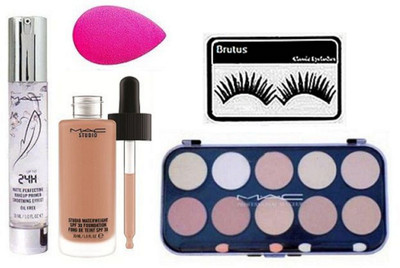 brutus Eyelashes , Mac 24H Matte Perfecting Makeup Primer , Waterweight Foundation, 10 Shade Concealer Professional , Sponge Puff(Set of 5)
brutus Eyelashes , Mac 24H Matte Perfecting Makeup Primer , Waterweight Foundation, 10 Shade Concealer Professional , Sponge Puff(Set of 5)