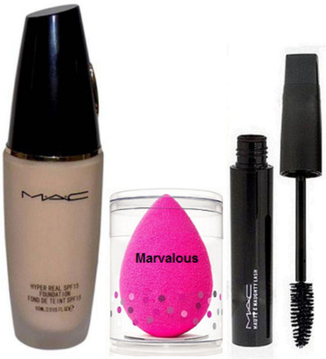 marvalous Sponge Puff & mac Hyper Real Foundation SPF 15,Haute and Naughty Mascara(Set of 3)
marvalous Sponge Puff & mac Hyper Real Foundation SPF 15,Haute and Naughty Mascara(Set of 3)