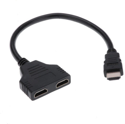 Oxza High Definition 1080P HDMI Male to 2 Female 1 in 2 Out Splitter HDMI Cable(Compatible with HD â DVD, Blu-Ray DVD, XBOX360, PS3, Notebook, Black)
Oxza High Definition 1080P HDMI Male to 2 Female 1 in 2 Out Splitter HDMI Cable(Compatible with HD â DVD, Blu-Ray DVD, XBOX360, PS3, Notebook, Black)
