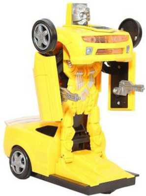 Suvesa Robot Transformer Converting Into Kids Toy Car (Yellow)(Yellow)