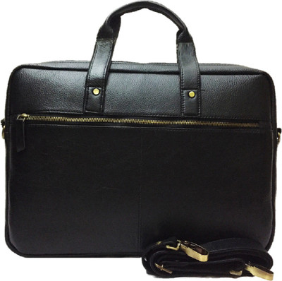 Leather Mart Messenger Bag(Black)