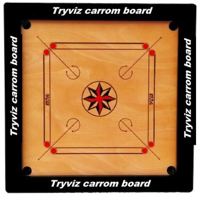 Tryviz 20 * 20 inch Sports High Wood 8 mm Carrom Board Game With Coins Set+striker+powder 20 inch Carrom Board(Brown)
Tryviz 20 * 20 inch Sports High Wood 8 mm Carrom Board Game With Coins Set+striker+powder 20 inch Carrom Board(Brown)